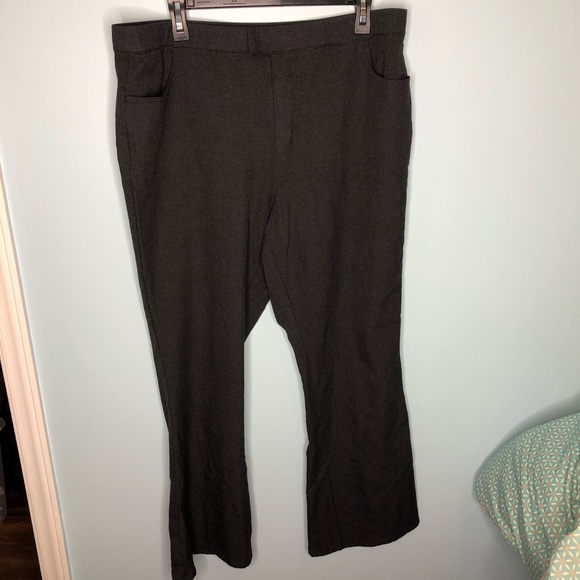 H By Halston Size 18W Dress Pants Gray & Black - Picture 3 of 7